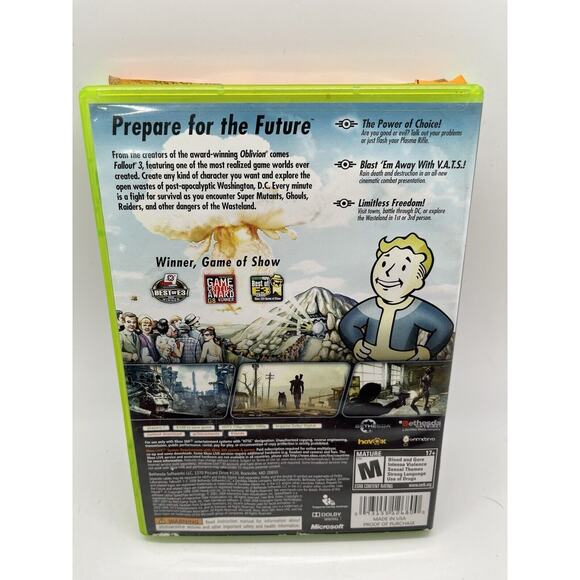 Fallout 3 Xbox 360 - Game & Case - TESTED - Picture 6 of 6